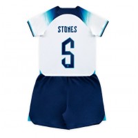 Camisa de time de futebol Inglaterra John Stones #5 Replicas 1º Equipamento Infantil Mundo 2022 Manga Curta (+ Calças curtas)